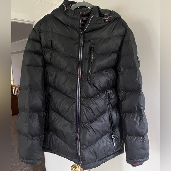 Mens Tommy Hilfiger Puffer Winter Coat - Picture 2 of 4